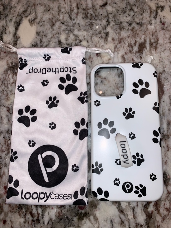 Loopy Case Other - iPhone 16 Plus loopy doggy paw print case & holder/bag “stop the drop” NEW!